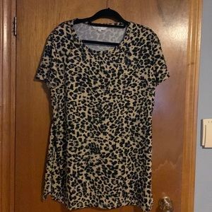 Cleo leopard print top